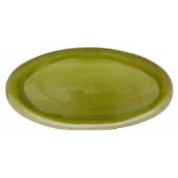TOURRON AVOCADO OVAL PLATTER LG