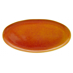 TOURRON ORANGE OVAL PLATTER LG