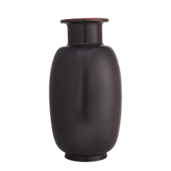 SUNG VASE RED & BLACK