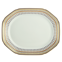 CHINOISE BLUE OCTANONAL PLATTER
