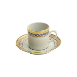 CHINOISE BLUE DEMITASSE CUP & SAUCER