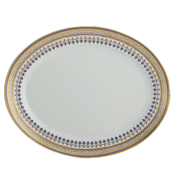 CHINOISE BLUE 14'' OVAL PLATTER