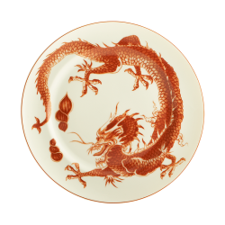 RED DRAGON DESSERT PLATE