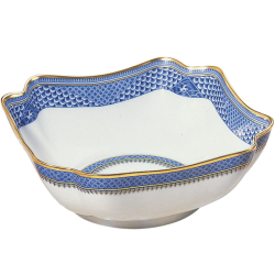 INDIGO WAVE SQUARE BOWL LARGE