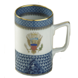 INDIGO WAVE MUG WITH EAGLE