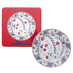 TURKISH GARDEN PICNIC SET OF 4-TIN