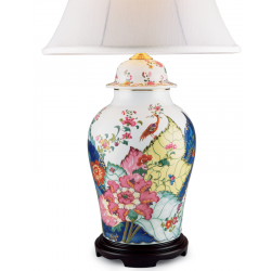 TOBACCO LEAF GINGER JAR LAMP