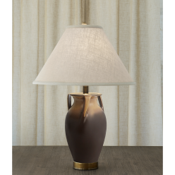 ORION EWER LAMP GOLD & BROWN