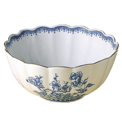 IMPERIAL BLUE SCALLOPED BOWL