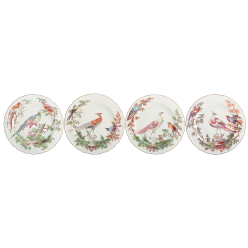 CHELSEA BIRD DESSERT PLATES SET OF 4
