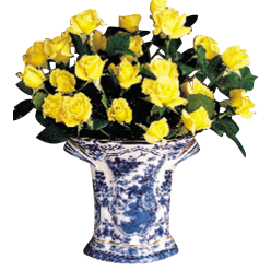 BLUE CANTON BOUGH VASE