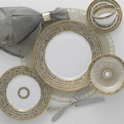 SYRACUSE TAUPE  5 PIECE PLACE SETTING
