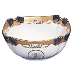 GOLDEN BUTTERFLY SQUARE BOWL