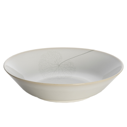 LEAF WHITE SILK  PASTA BOWL