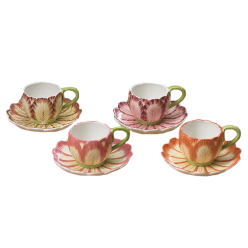 CUP & SAUCER SET OF 4