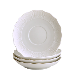 PROSPERITY POT DE CREME SAUCERS SET OF 4