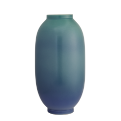 LOZENGE VASE VERDIGRIS & BLUE