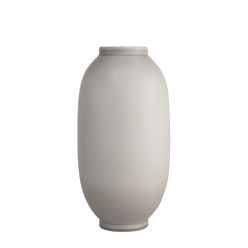 LOZENGE VASE WHITE & GRAY