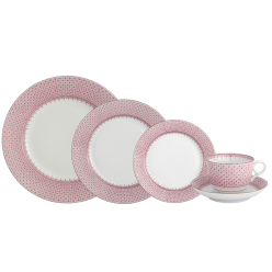 PINK LACE 5PC PLACE SETTING