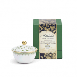 GREEN APPLE LACE HEIRLUMINARE PETITE ROUND BOX