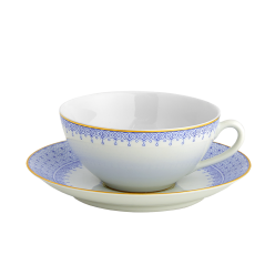 CORNFLOWER LACE COUP CUP & SAUCER,SINGLE