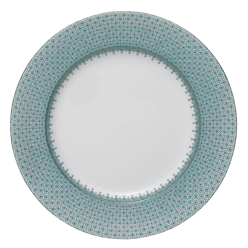 GREEN LACE DINNER PLATE