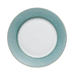 GREEN LACE DESSERT PLATE