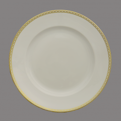 GOLD LATTICE DINNER PLATE