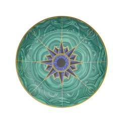 MALACHITE DESSERT PLATE