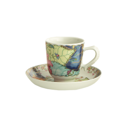 TOBACCO LEAF DEMITASSE CUP&SAUCER