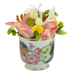 TOBACCO LEAF CACHEPOT, SMALL