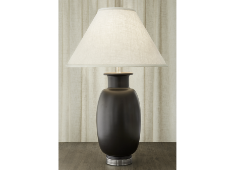 SUNG VASE LAMP RED & BLACK