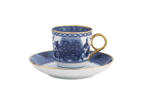 IMPERIAL BLUE DEMITASSE CUP & SAUCER