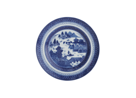BLUE CANTON BREAD & BUTTER PLATE