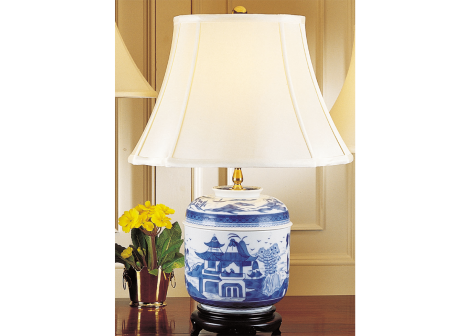 BLUE CANTON TEMPLE JAR LAMP