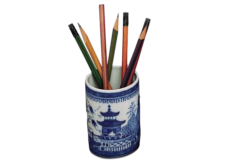 BLUE CANTON PENCIL CUP