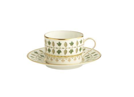 MATIGNON GREEN TEA CUP & SAUCER 