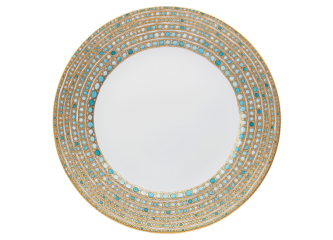SYRACUSE TURQUOISE PRESENTATION PLATE NO CENTER
