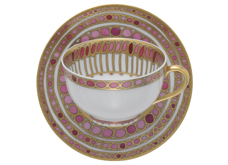 SYRACUSE ROSE TEA CUP & SAUCER