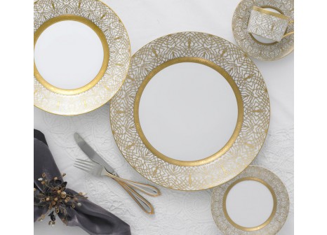 FARAHNAZ WHITE 5 PIECE PLACE SETTING