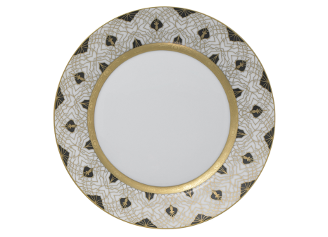 FARAHNAZ BLACK DINNER PLATE