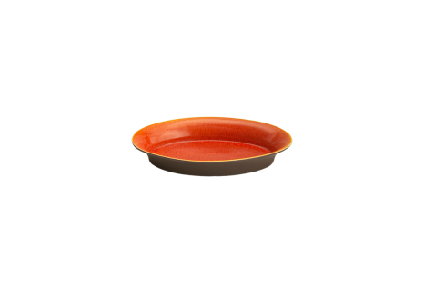 TANGA ORANGE OVAL DISH S