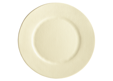 EMPREINTE BLANC PRESENTATION PLATE GOMME 