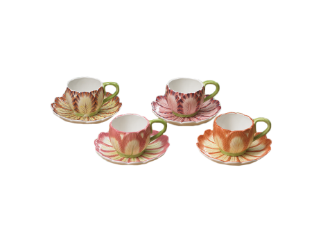 CUP & SAUCER SET OF 4