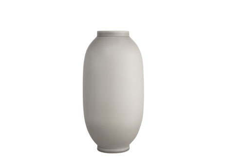 LOZENGE VASE WHITE & GRAY