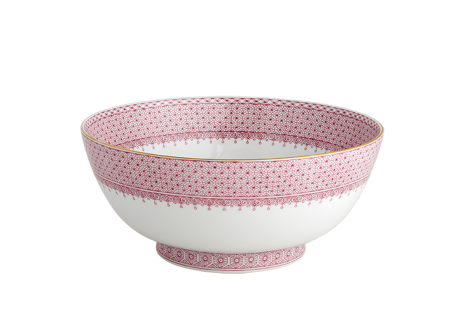 PINK LACE ROUND BOWL