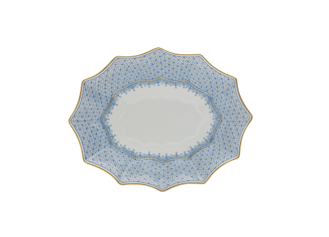 CORNFLOWER MEDIUM 12 SIDED TRAY