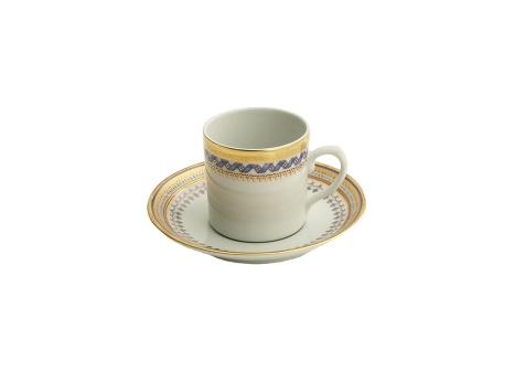 CHINOISE BLUE DEMITASSE CUP & SAUCER