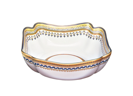 CHINOISE BLUE SQUARE BOWL, LARGE