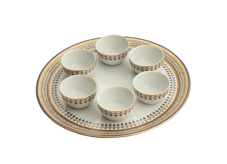 CHINOISE BLUE SEDER PLATE SET